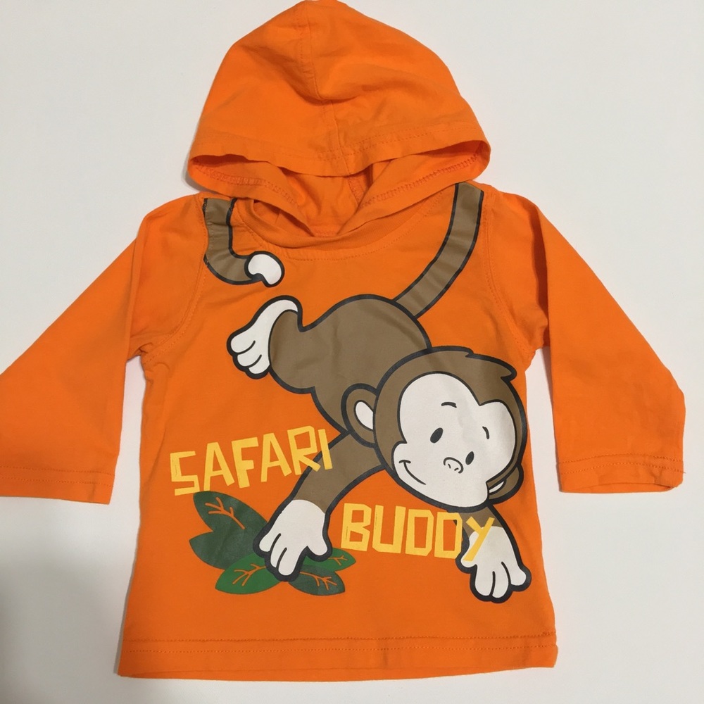 Boyz Wear Safari Buddy Hoodie graphic orange